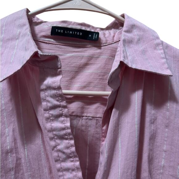 The Limited Pink Button Down Shirt with sparkle size M - Picture 10 of 10